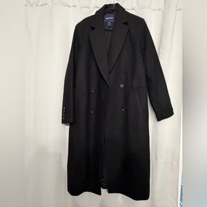 Amazon Essentials Men's Classic Black Trench Coat